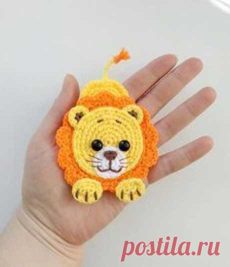 PATTERN Lion Applique Crochet Pattern PDF Jungle Animal