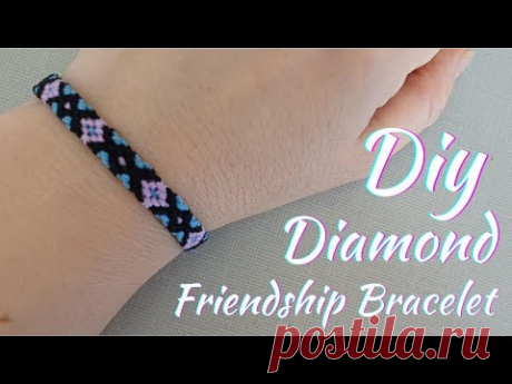 DIY Diamond Friendship Bracelet.How to Make Diamond Bracelet.Easy for beginner.Gulnar.Easy Bracelet.