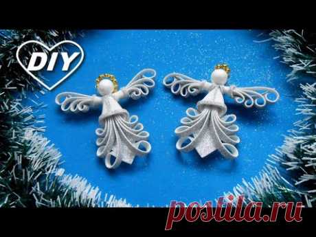 Какие они симпатичные/2 АНГЕЛОЧКА ИЗ 2 КВАДРАТОВ ФОМА/Christmas Angel/Ángel de navidad/Anjo de natal