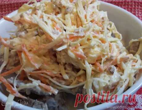 Мясной салат с капустой и морковью | Официальный сайт кулинарных рецептов Юлии Высоцкой