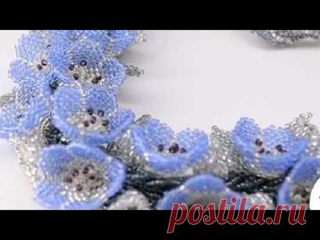 DIY beaded necklace tutorial串珠手工铃兰教程