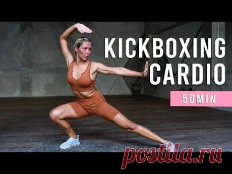 KICKBOXING CARDIO WORKOUT | 50 Min Fat Burning HIIT Workout At Home