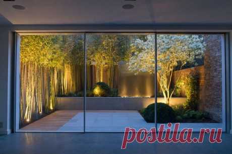 Establish a royal atmosphere at your home, with the designing of this landscaping idea. It has become a trend in modern landscaping ideas the use of LED lights just near the trees and plants to give an attractive impression at the first sight. The natural, as well as the appealing charm of the backyard, is turning it into the perfect decorative place.