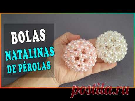 Como Fazer Bolas de Pérolas (Natalinas)