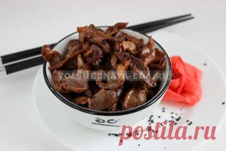 Куриные желудки по-китайски | Волшебная Eда.ру