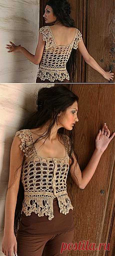 Ravelry: Crochet Vest - Cecilia Chemise pattern by Jennifer Hansen