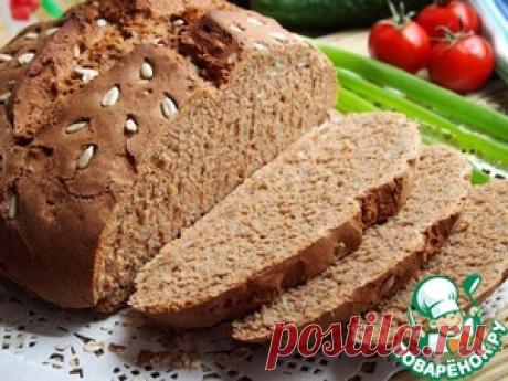 Ржаной хлеб на квасе с подсолнечными семечками - кулинарный рецепт