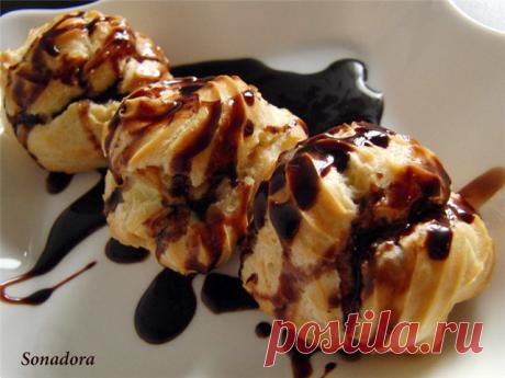 Пирожные заварные с творожным кремом - ХЛЕБОПЕЧКА.РУ - рецепты, отзывы, инструкции