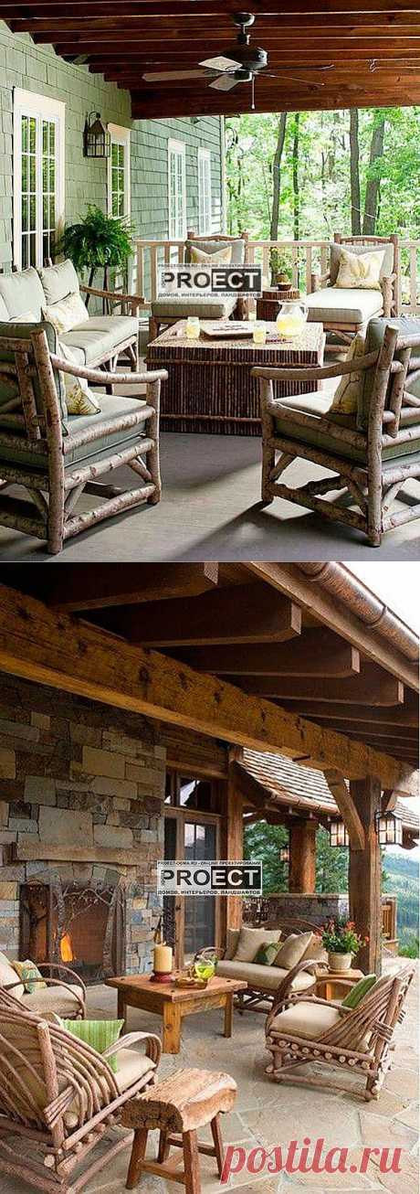 терраса | деревенский стиль | Проект ДомаПроект Дома