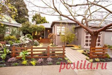 Забор из дерева, функции и особенности - фото примеров.