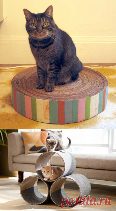 Идеи самодельных когтеточек - zirina479