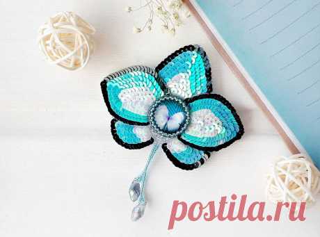 Брошь из бисера и пайеток на фетре Пошаговые мастер-классы по шитью своими руками, вязанию, рукоделию, декорированию, швейные мастер-классы для начинающих, фото и видеоуроки.