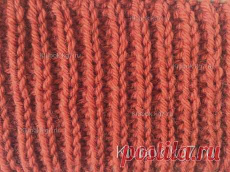 Полуанглийская резинка спицами | Клубок