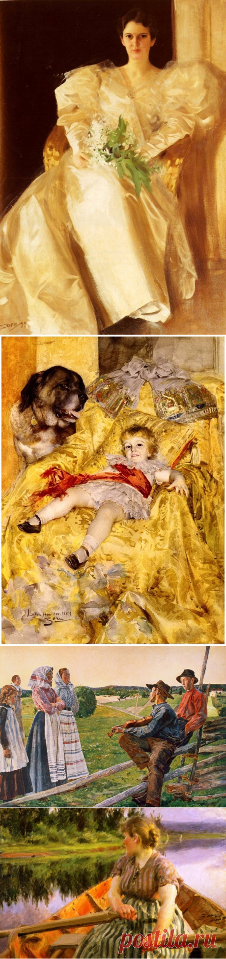 скульптор и график Андерс Леонард Цорн (1860-1920)