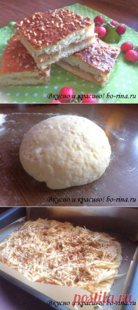 Яблочный пирог (картофельное тесто) | Домохозяйки