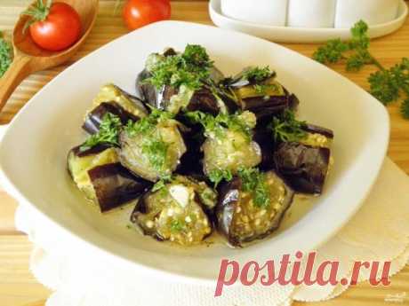 Маринованные баклажаны: готовь хоть весь сезон - На Кухне Маринованные баклажаны! Вкуснейшая закуска, которую можно приготовить буквально за 15 минут. Получается она с кисло-солено-сладеньким вкусом и украсит любой
