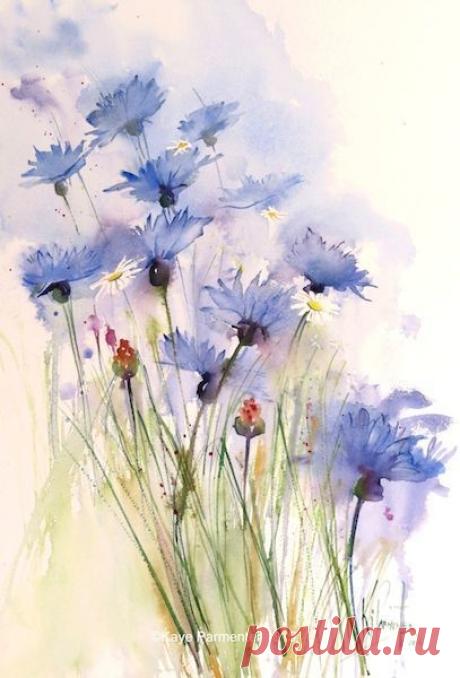 Цветочная акварель