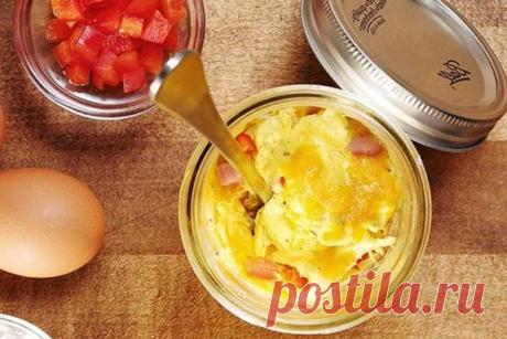 Оригинальный завтрак: быстрый омлет в банке | Советы и Лайфхаки | Яндекс Дзен