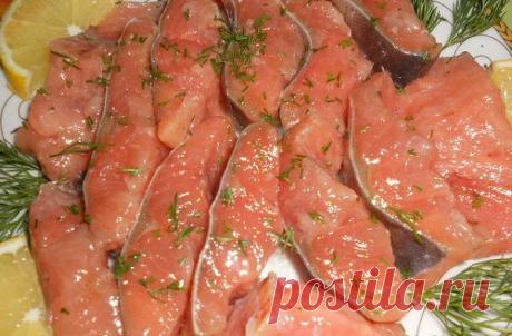 Нежная малосоленая горбуша — готовится очень быстро и можно кушать уже через час! | Самые вкусные кулинарные рецепты