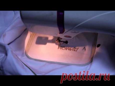 Вышивка. Janome e350. Вышиваем на поварском кителе имя. Жалуюсь на жизнь...