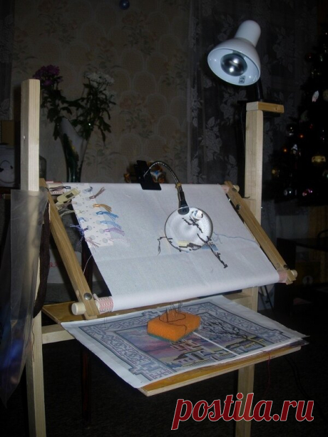 Станок для вышивания своими руками для мамы. | Вышивка и акварель. | Яндекс Дзен