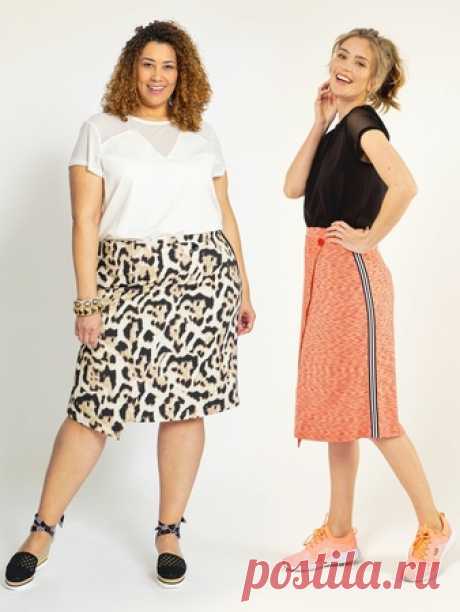 Трикотажная юбка с запахом - выкройка № 21 из журнала 8/2020 Burda. Extra – выкройки юбок на Burdastyle.ru