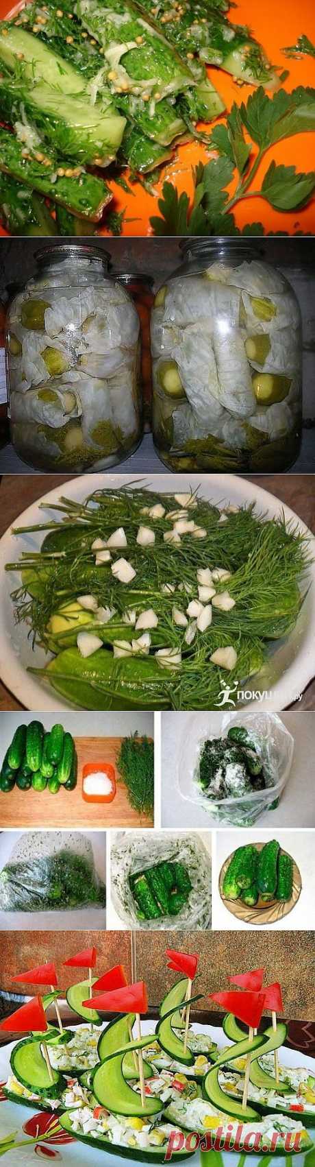 РЕЦЕПТЫ "НА БИС". 9 суперских рецептов огурцов. .