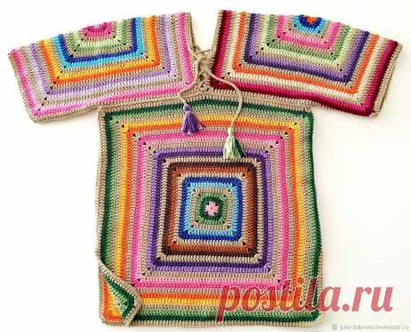 Туника кимоно платье большого размера хлопок крючком – купить в интернет-магазине на Ярмарке Мастеров с доставкой - G2O25RU | Минск