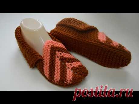 Интересная модель следков на двух спицах / вязание спицами