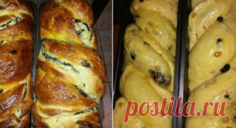 Кулич с орехами и какао