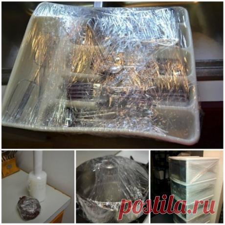 Необычные способы применения пищевой пленки