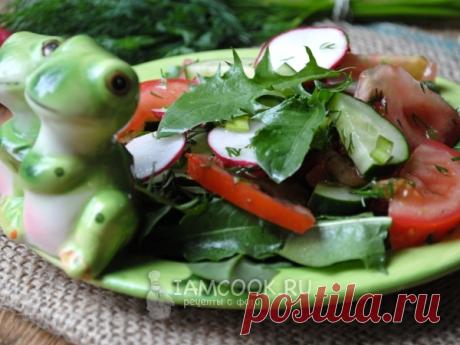 Салат из листьев одуванчика — рецепт с фото Салат, который насытит Ваш организм нужными витаминами и минералами.