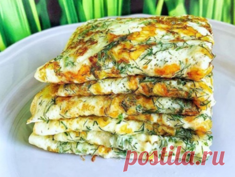 Сырные ПП-блинчики