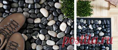 Как сделать коврик из гальки своими руками (2 простых мастер-класса)