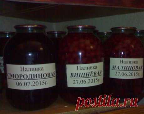 Домашняя фруктовая, ягодная наливочка