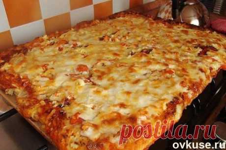 Быстрая пицца на противне - Простые рецепты Овкусе.ру