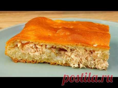 БАБУШКИН РЕЦЕПТ! Рыбный пирог с рисом и луком. Воздушное тесто и сочная начинка. Подробный МК