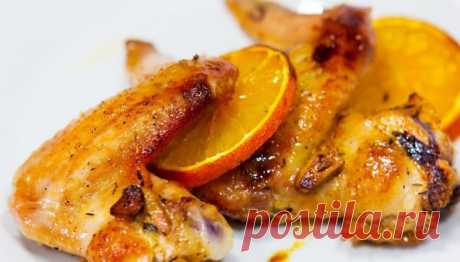 Куриные бедра в апельсинах: новогоднее блюдо из духовки .