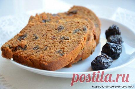 Медовый кекс с черносливом.