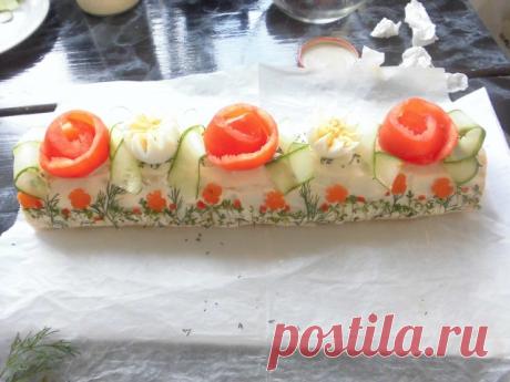 Бутербродный торт -украшение стола и праздник желудка