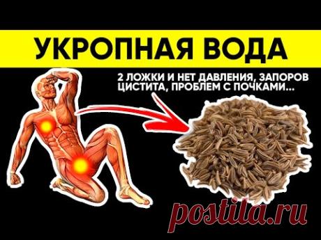 УКРОПНАЯ ВОДА! 2 Ложки и Нет Давления, Запоров, Цистита, Проблем с Почками...