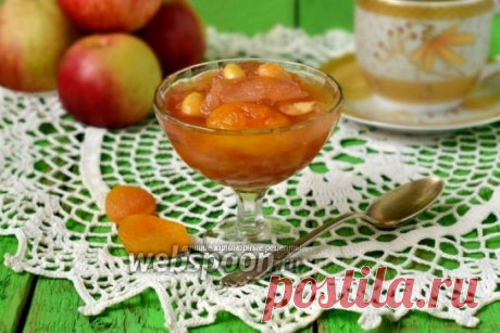 Яблочное варенье с курагой и миндалём рецепт с фото на Webspoon.ru