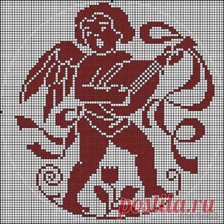 Филейная сетка крючком. Более 50 схем с Ангелочками для вашего творчества | Ольга вяжет | Дзен