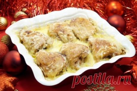 Курица с картошкой «Праздничная» – Пошаговый рецепт с фото. Новогодние рецепты 2018. Вкусные рецепты с фото. Новогодние вторые блюда