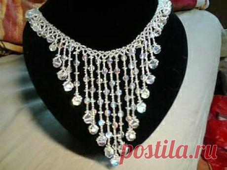 Колье - горный хрусталь