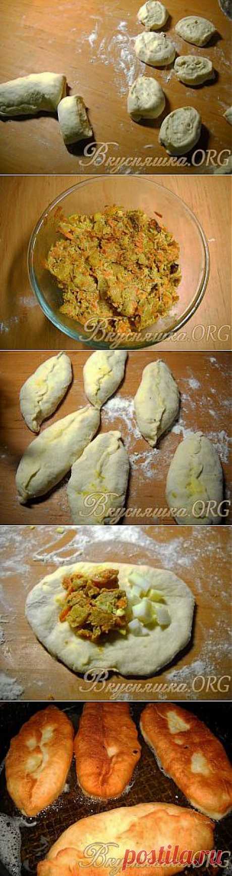 Жареные пирожки с соевым мясом и яйцом. Рецепт с фото