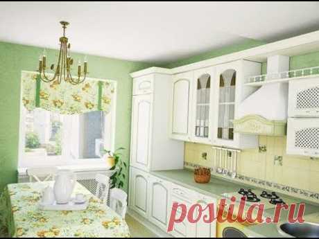 Подбираем шторы для кухни в стиле Прованс