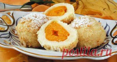 Абрикосовые кнедлики. - Рецепт