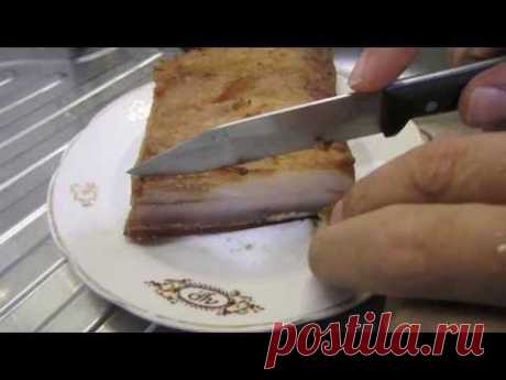 Сало копчёное вкусное - рецепт для дома