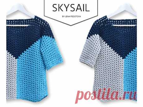 Skysail pattern by Elena Fedotova
This top, which features a fitted
